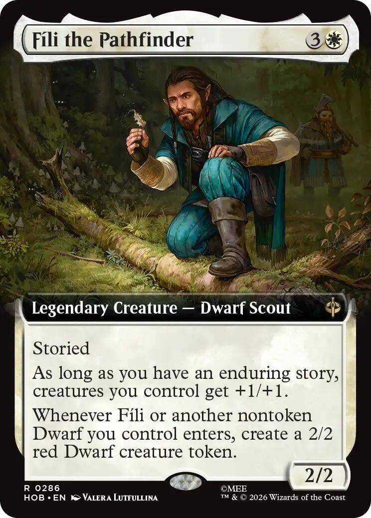 Image for Fili the Pathfinder (Extended Art) (286) (HOB) - Magic: The Gathering