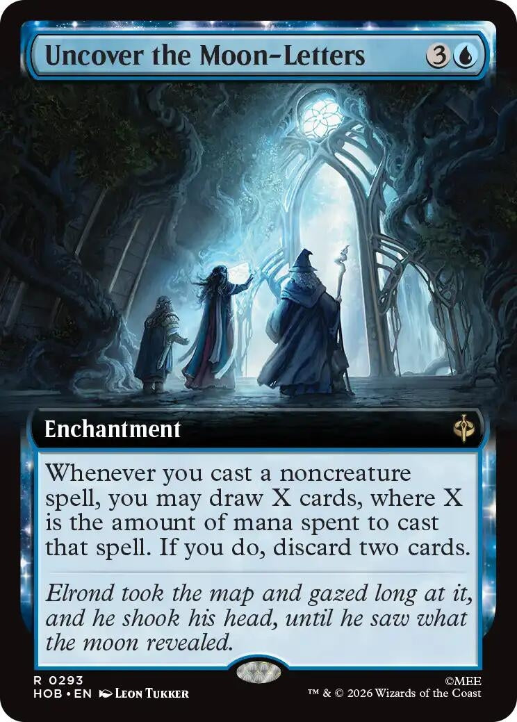 Image for Uncover the Moon-Letters (Extended Art) (293) (HOB) - Magic: The Gathering