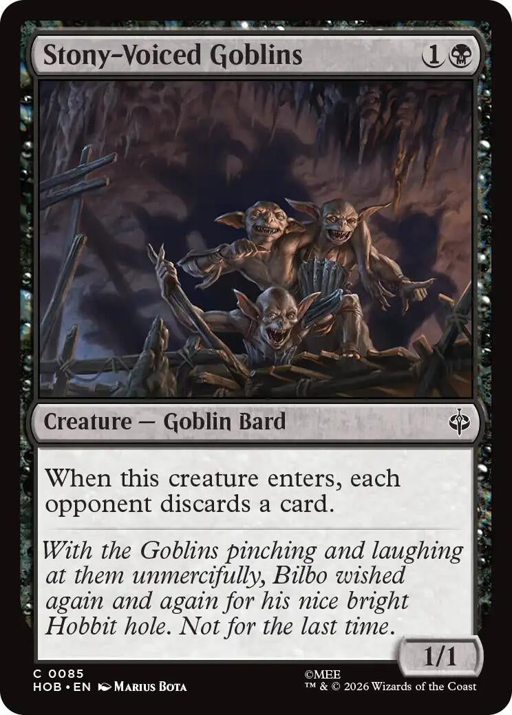 Image for Stony-Voiced Goblins (85) (HOB) - Magic: The Gathering