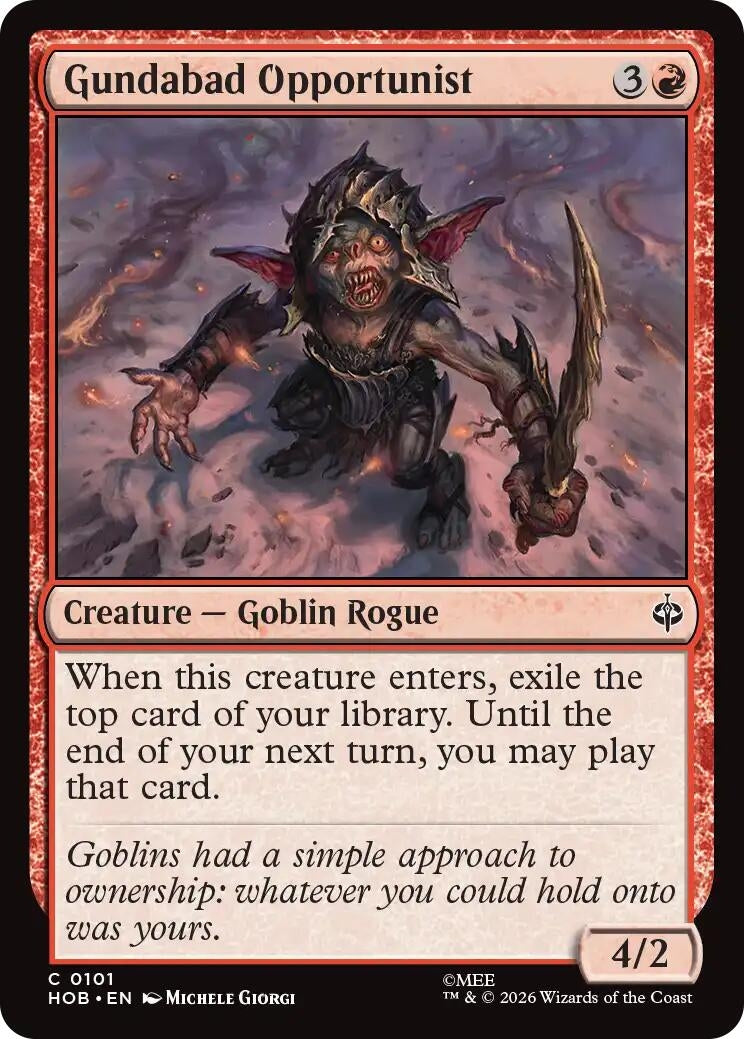 Image for Gundabad Opportunist (101) (HOB) - Magic: The Gathering