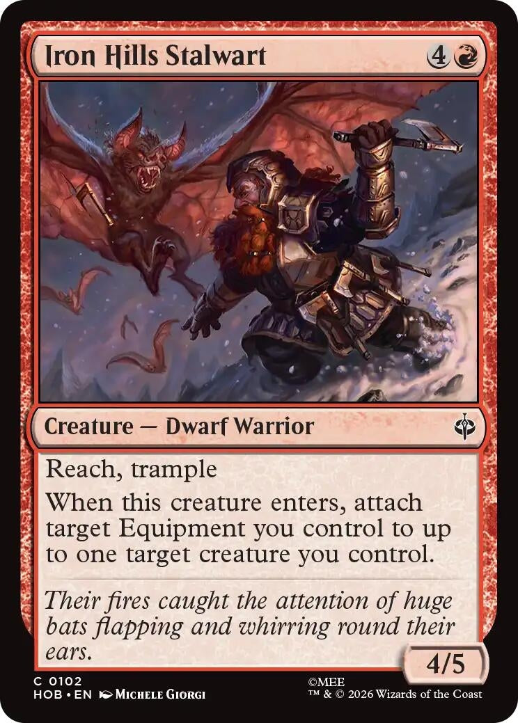 Image for Iron Hills Stalwart (102) (HOB) - Magic: The Gathering