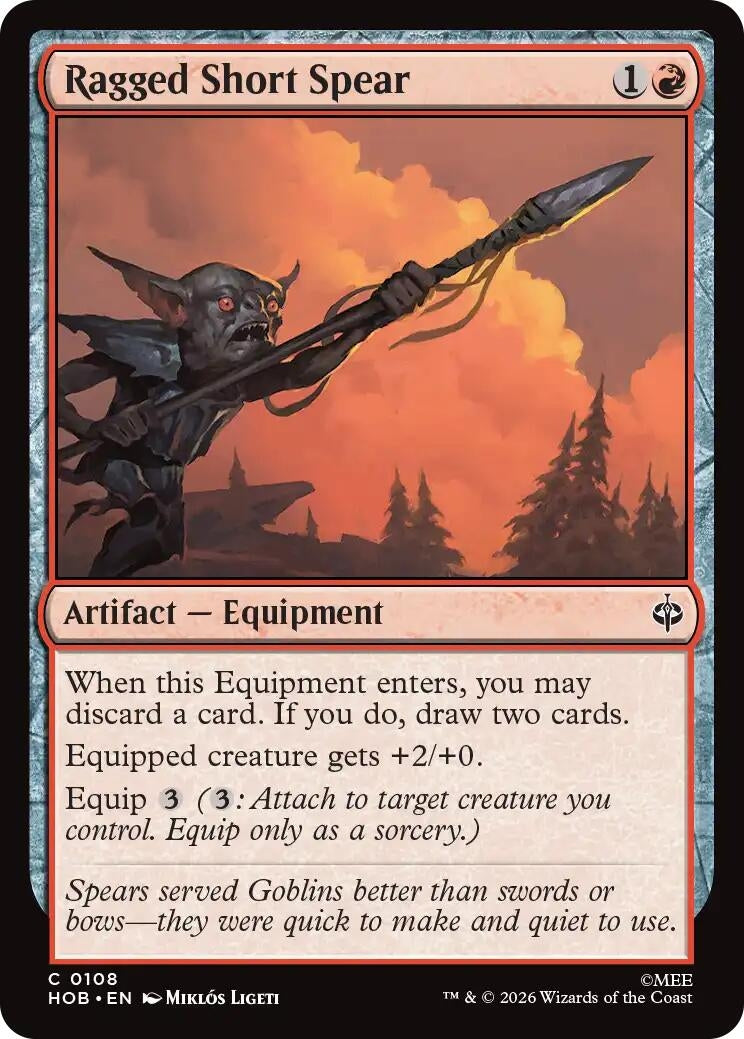 Image for Ragged Short Spear (108) (HOB) - Magic: The Gathering