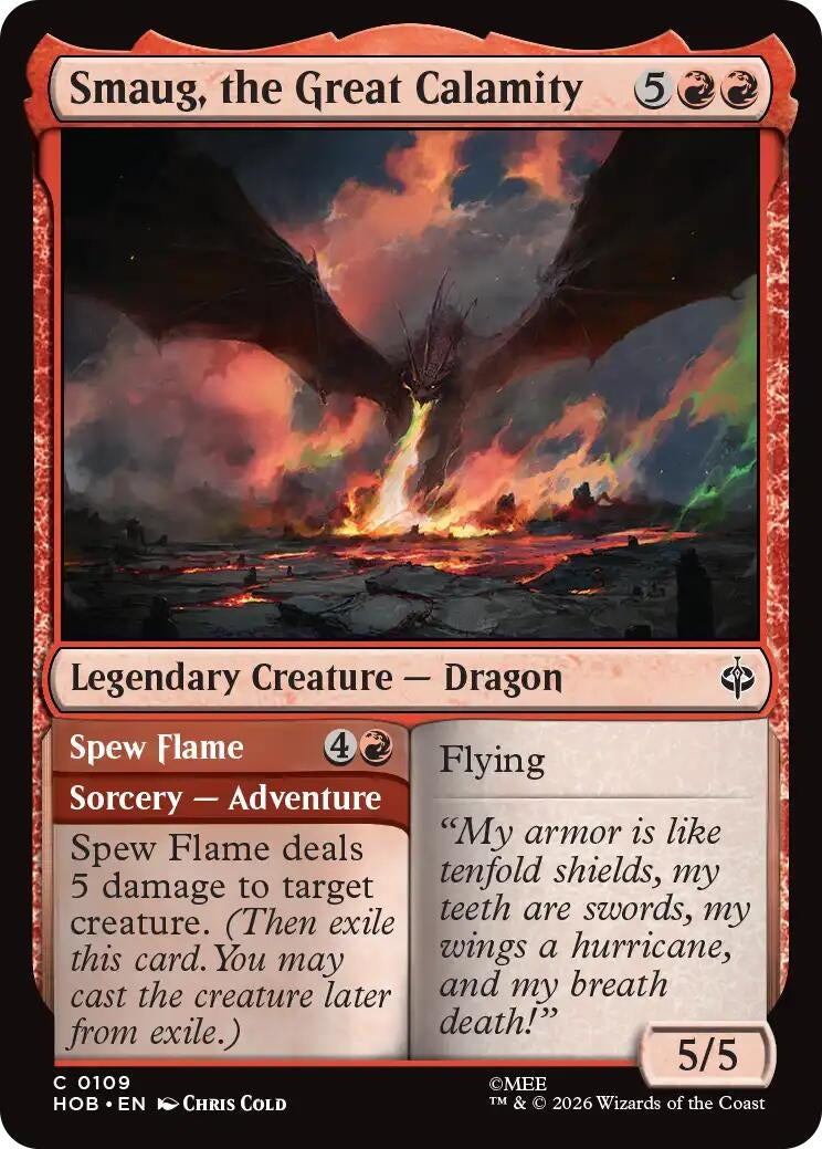 Image for Smaug, the Great Calamity (109) (HOB) - Magic: The Gathering