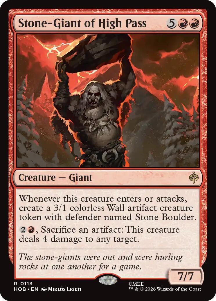 Image for Stone-Giant of High Pass (113) (HOB) - Magic: The Gathering
