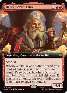 Image for Balin, Loremaster (Extended Art) (301) (HOB) - Magic: The Gathering