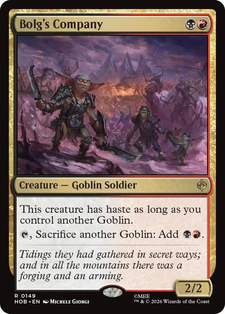 Image for Bolg's Company (149) (HOB) - Magic: The Gathering