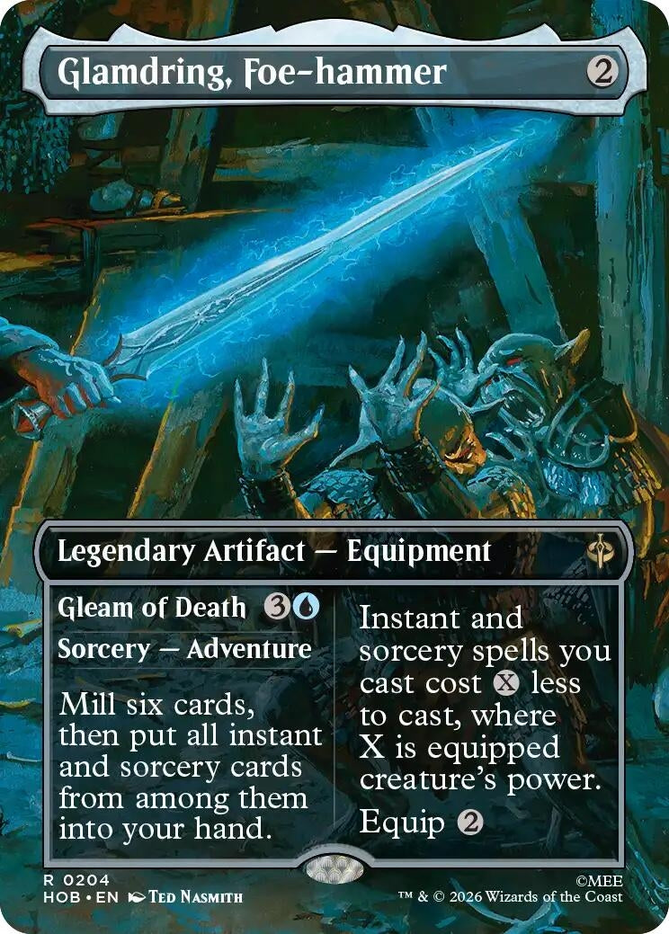 Image for Glamdring, Foe-hammer (Borderless) (204) (HOB) - Magic: The Gathering