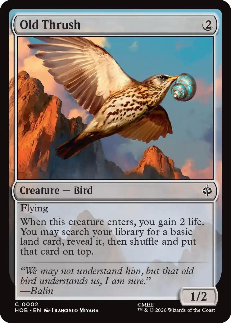 Image for Old Thrush (2) (HOB) - Magic: The Gathering