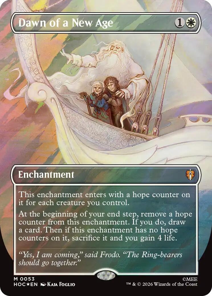 Image for Dawn of a New Age (Borderless) (Surge Foil) (53) (HOC) - Magic: The Gathering