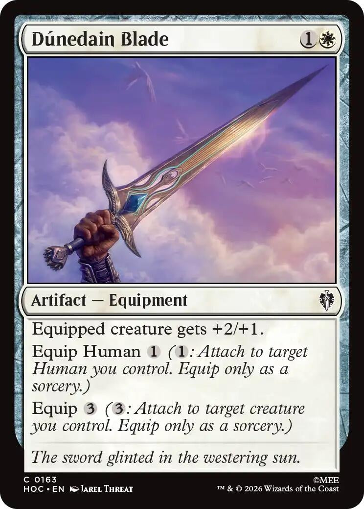 Image for Dunedain Blade (163) (HOC) - Magic: The Gathering