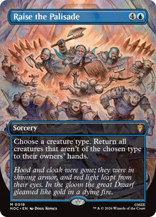 Image for Raise the Palisade (Borderless) (18) (HOC) - Magic: The Gathering