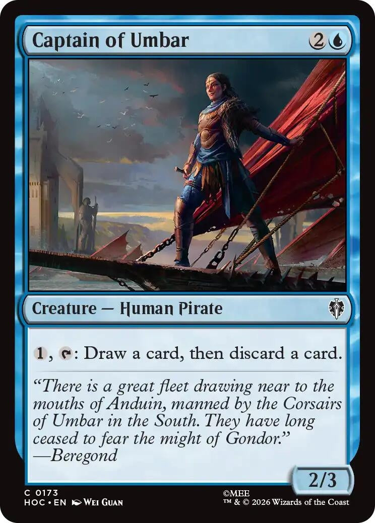 Image for Captain of Umbar (173) (HOC) - Magic: The Gathering