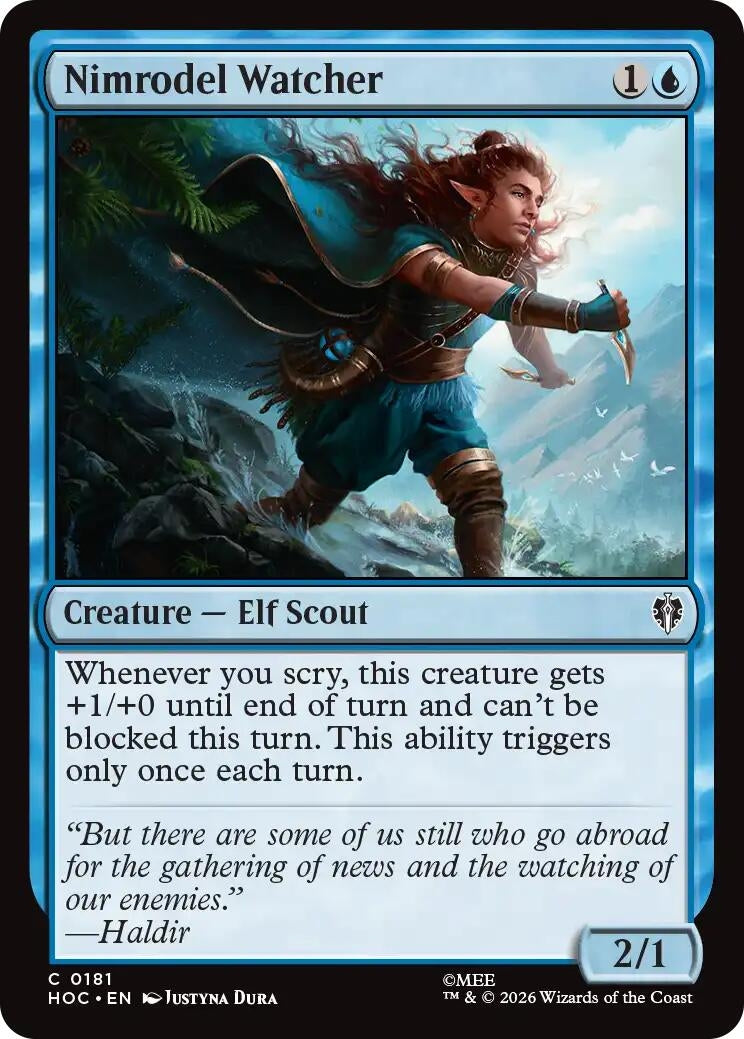 Image for Nimrodel Watcher (181) (HOC) - Magic: The Gathering