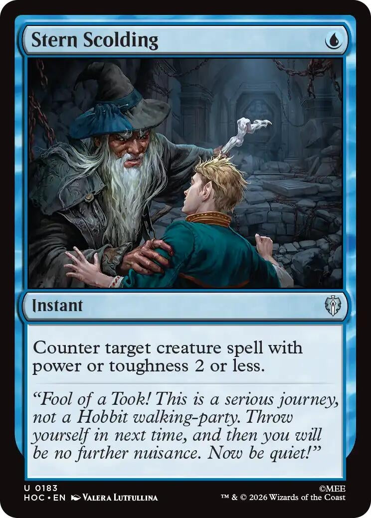Image for Stern Scolding (183) (HOC) - Magic: The Gathering