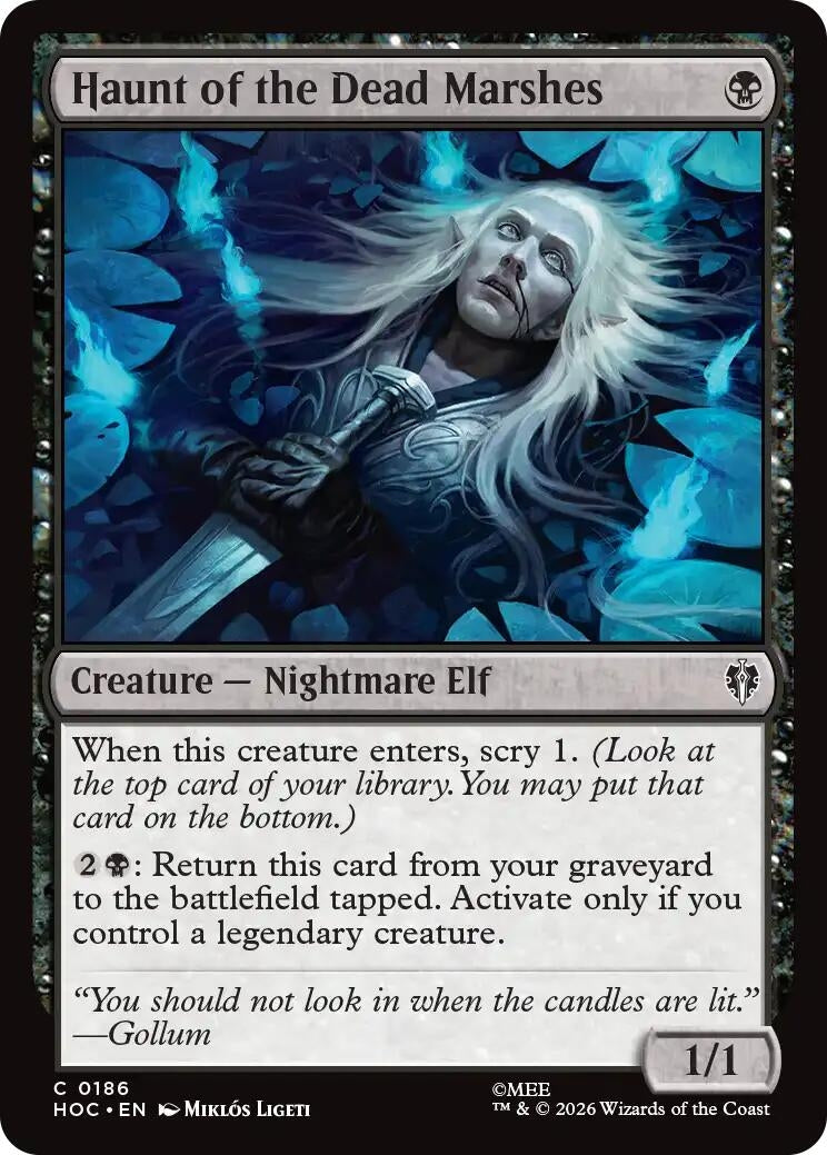 Image for Haunt of the Dead Marshes (186) (HOC) - Magic: The Gathering