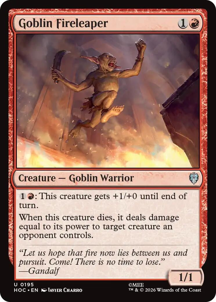 Image for Goblin Fireleaper (195) (HOC) - Magic: The Gathering