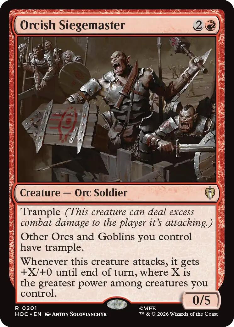 Image for Orcish Siegemaster (201) (HOC) - Magic: The Gathering