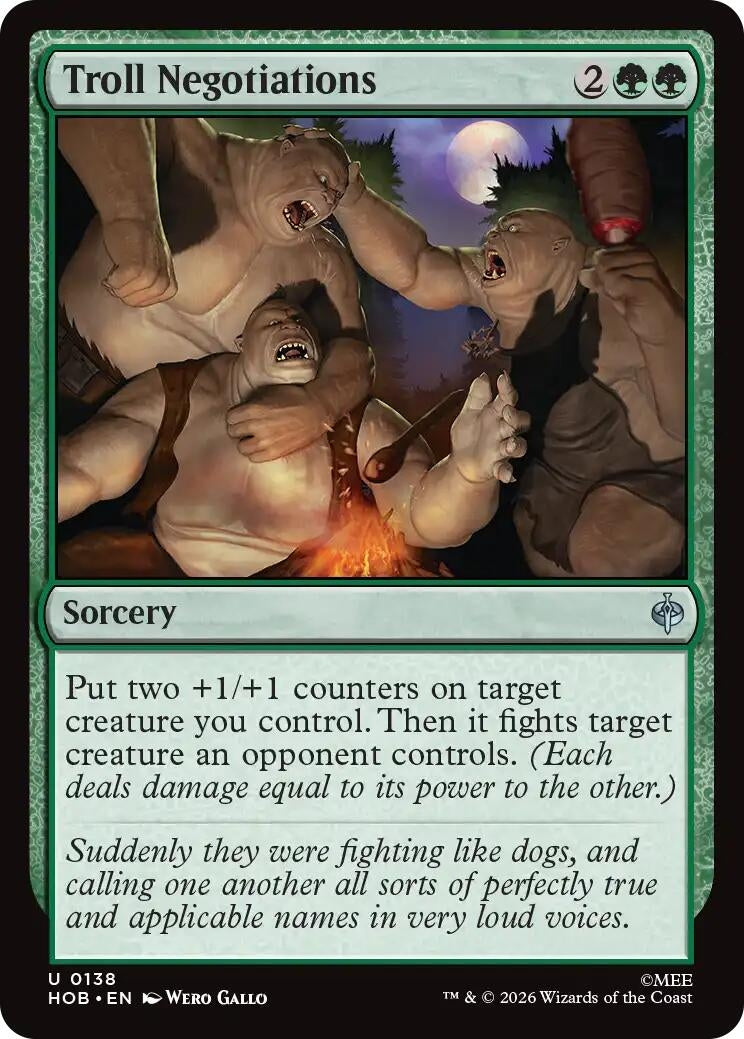 Image for Troll Negotiations (138) (HOB) - Magic: The Gathering