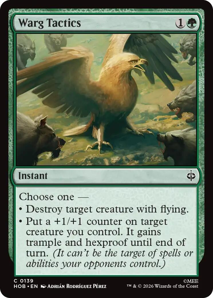 Image for Warg Tactics (139) (HOB) - Magic: The Gathering