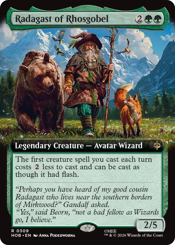 Image for Radagast of Rhosgobel (Extended Art) (309) (HOB) - Magic: The Gathering