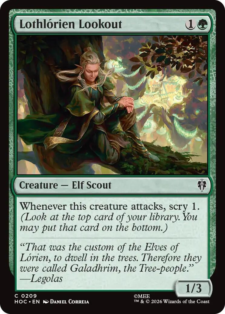 Image for Lothlorien Lookout (209) (HOC) - Magic: The Gathering