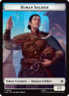 Image for Human Soldier // Dwarf Double-Sided Token (2 // 6) (HOB) - Magic: The Gathering