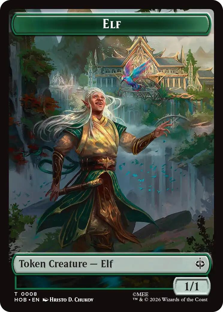 Image for Elf // Dwarf Double-Sided Token (8 // 6) (HOB) - Magic: The Gathering
