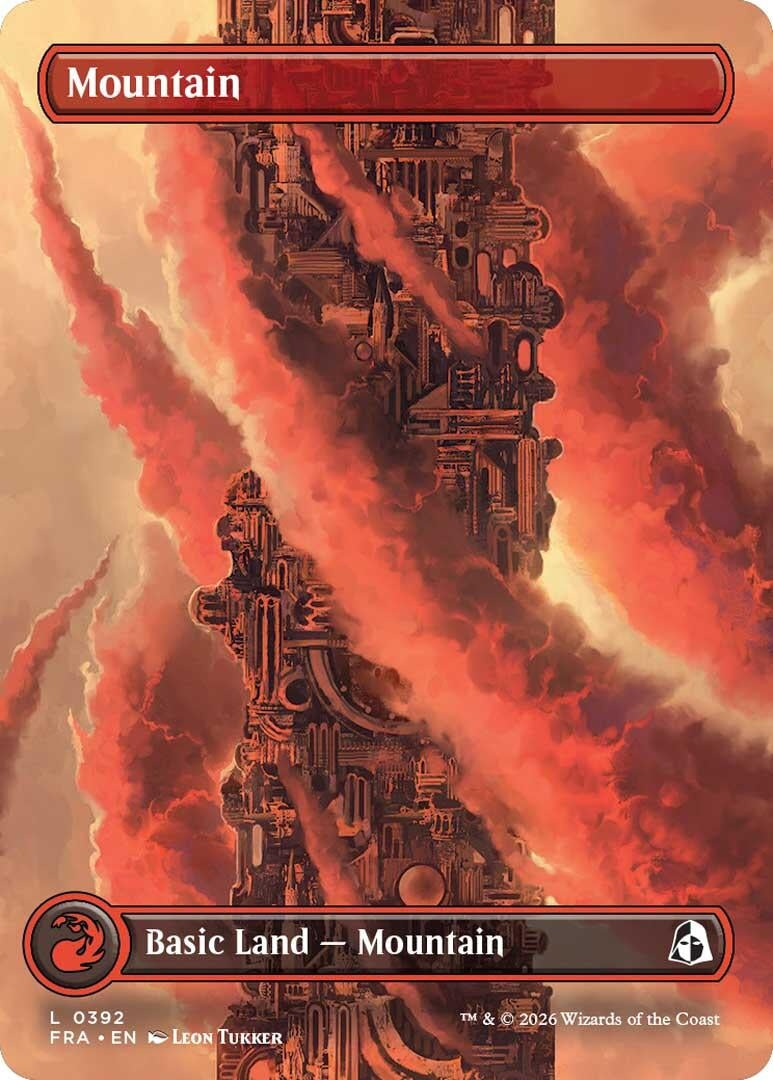 Image for Mountain (Borderless) (0392) (392) (FRA) - Magic: The Gathering