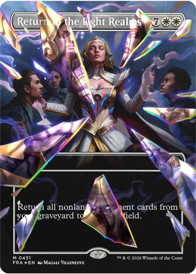 Image for Return to the Light Realms (Borderless) (Facet Foil) (0451) (451) (FRA) - Magic: The Gathering