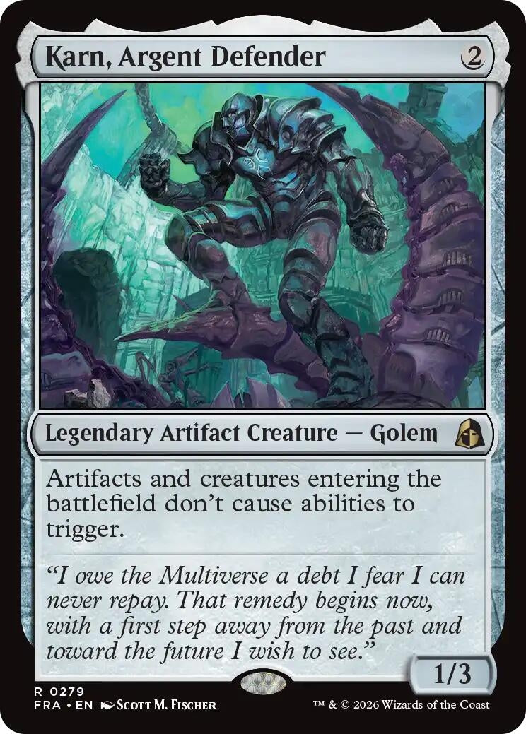 Image for Karn, Argent Defender (279) (FRA) - Magic: The Gathering