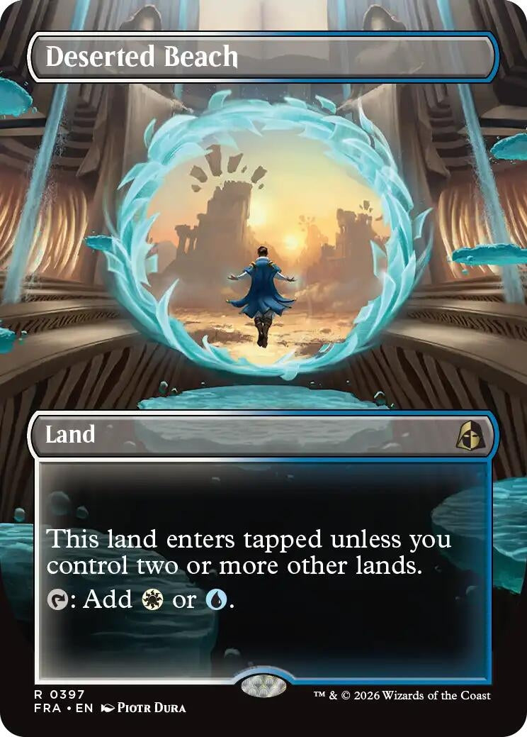 Image for Deserted Beach (Borderless) (397) (FRA) - Magic: The Gathering
