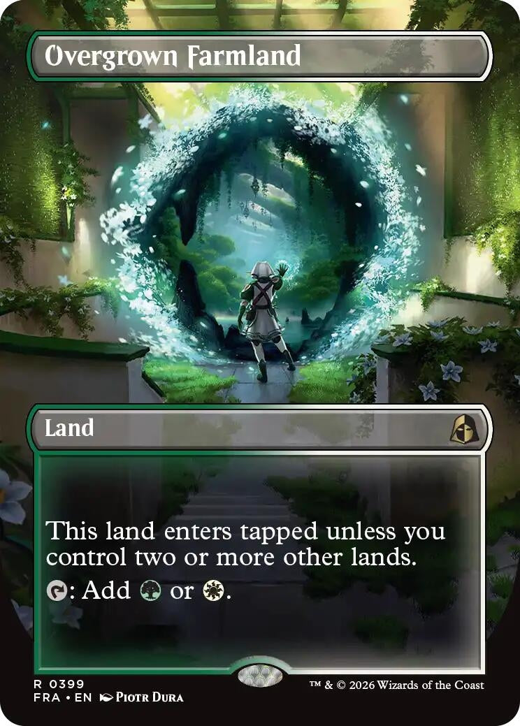 Image for Overgrown Farmland (Borderless) (399) (FRA) - Magic: The Gathering