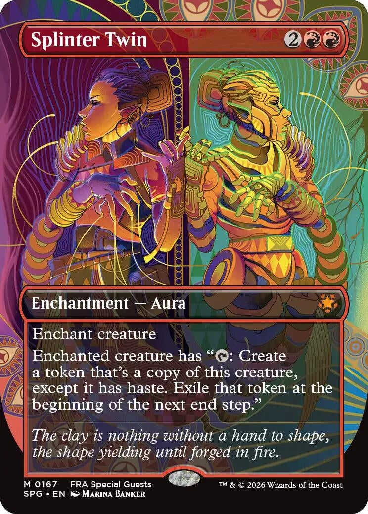 Image for Splinter Twin (Borderless) (167) (SPG) - Magic: The Gathering