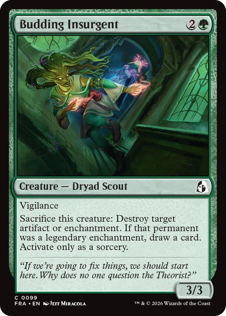 Image for Budding Insurgent (99) (FRA) - Magic: The Gathering