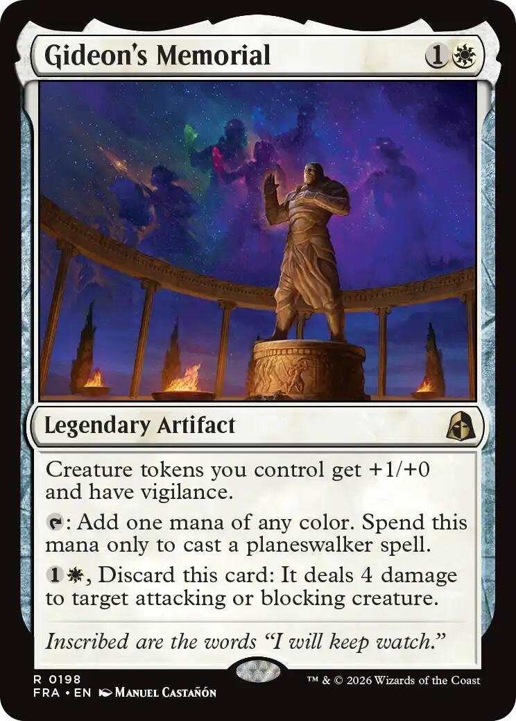 Image for Gideon's Memorial (198) (FRA) - Magic: The Gathering