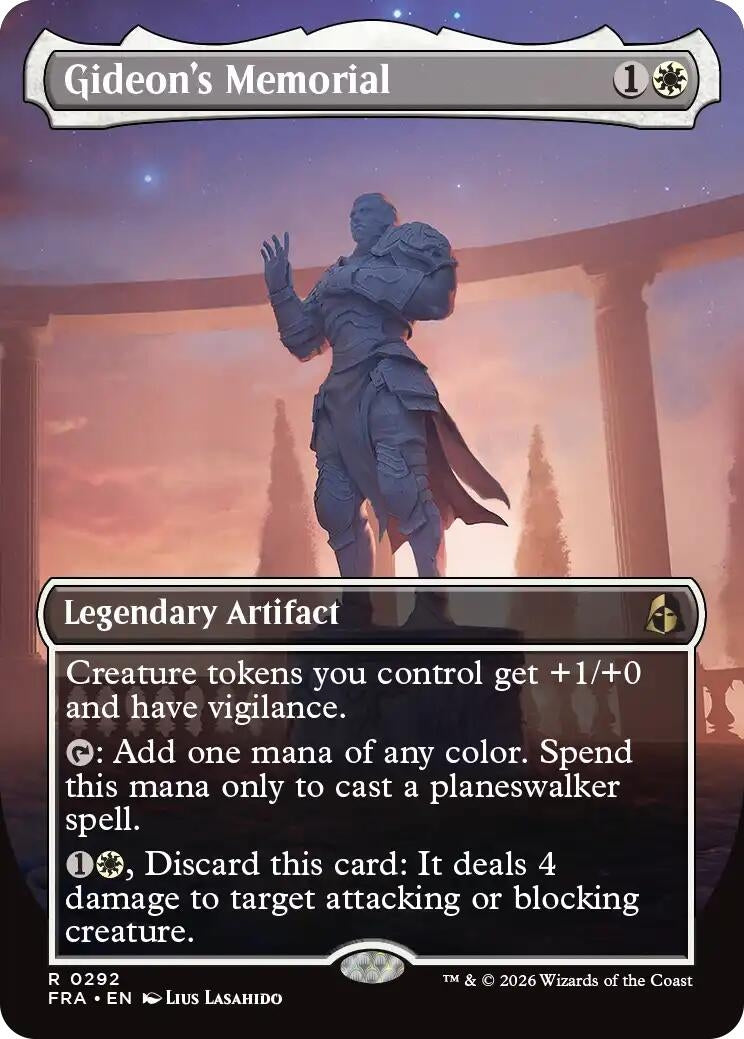 Image for Gideon's Memorial (Borderless) (292) (FRA) - Magic: The Gathering