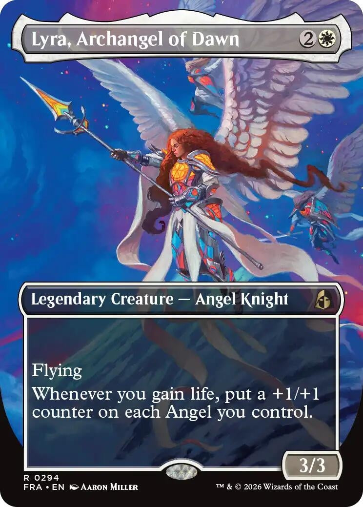 Image for Lyra, Archangel of Dawn (Borderless) (294) (FRA) - Magic: The Gathering