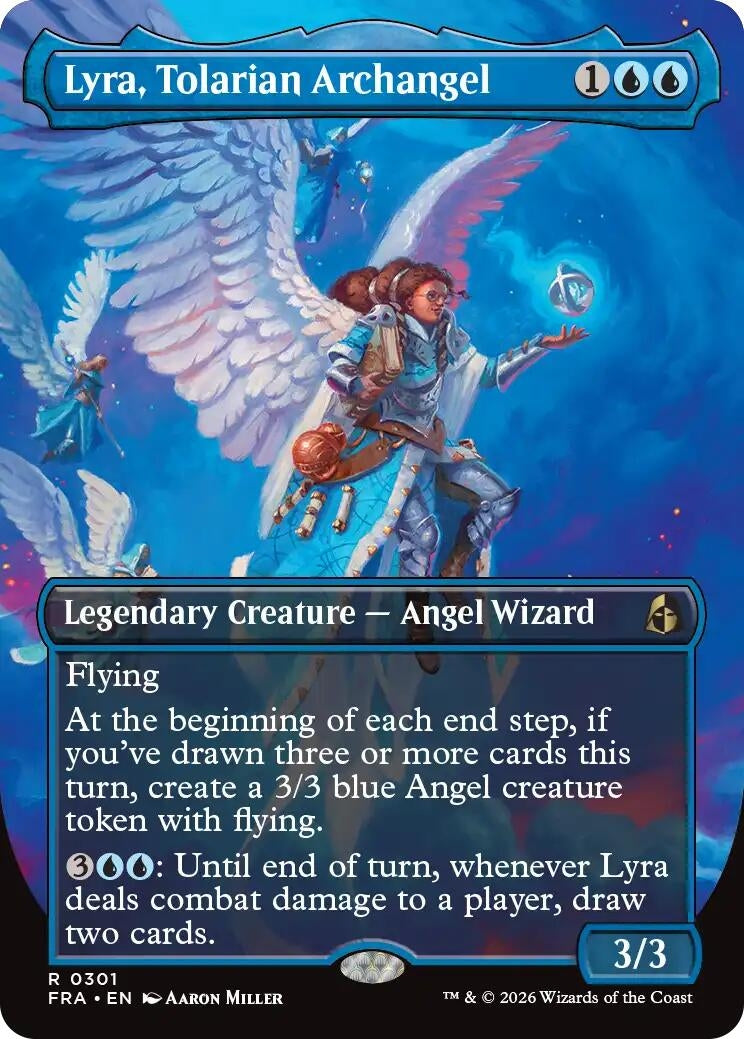 Image for Lyra, Tolarian Archangel (Borderless) (301) (FRA) - Magic: The Gathering