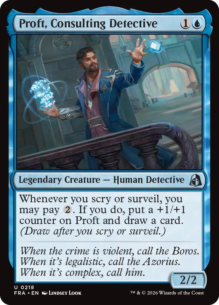 Image for Proft, Consulting Detective (218) (FRA) - Magic: The Gathering