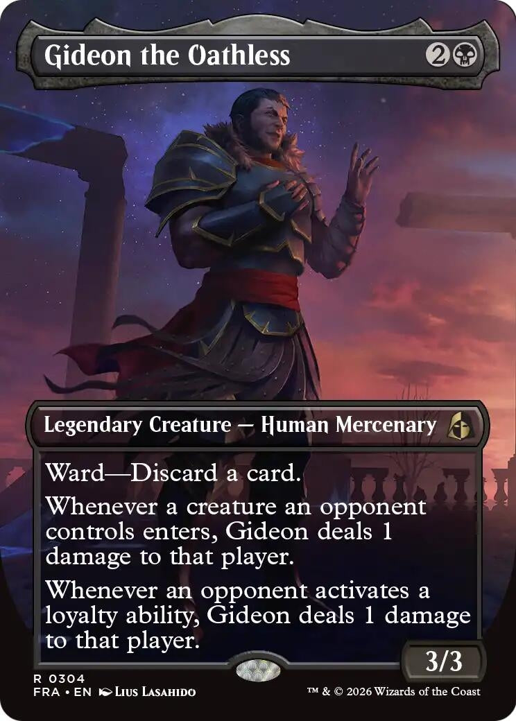 Image for Gideon the Oathless (Borderless) (304) (FRA) - Magic: The Gathering