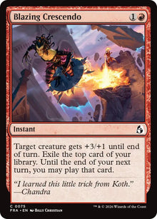 Image for Blazing Crescendo (75) (FRA) - Magic: The Gathering