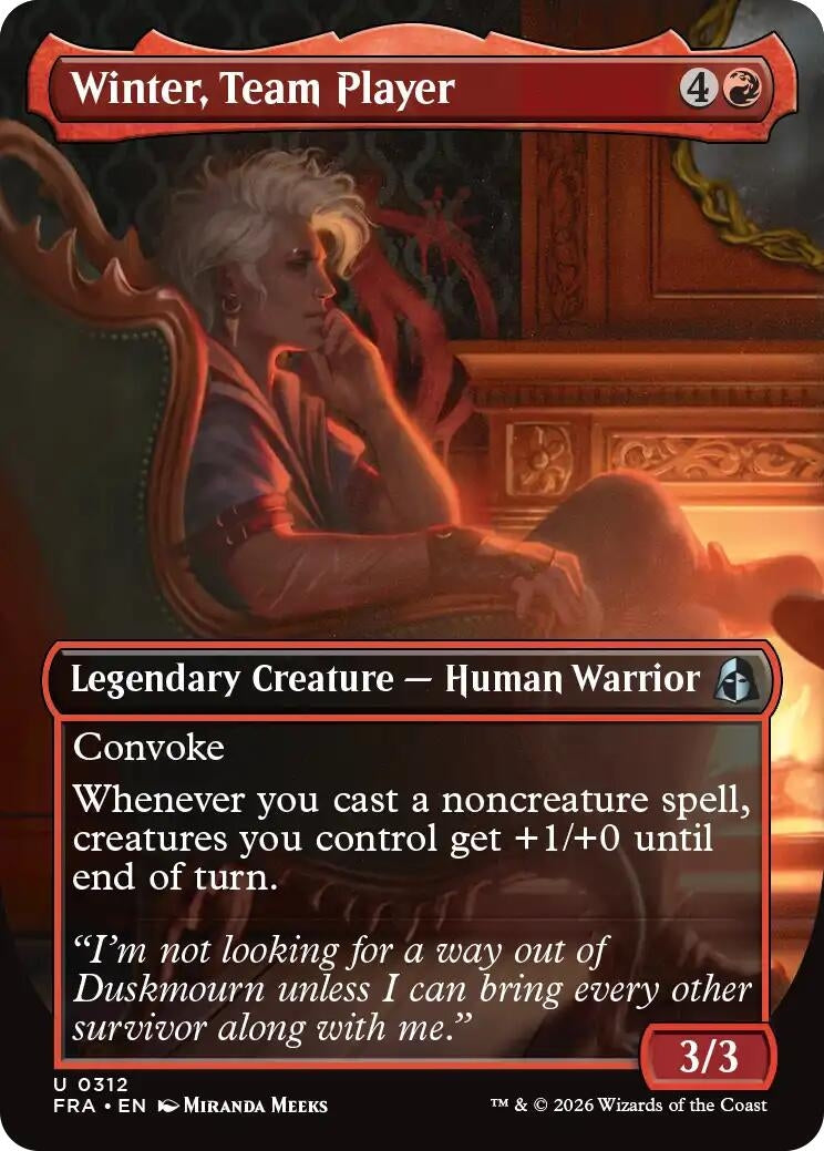 Image for Winter, Team Player (Borderless) (312) (FRA) - Magic: The Gathering