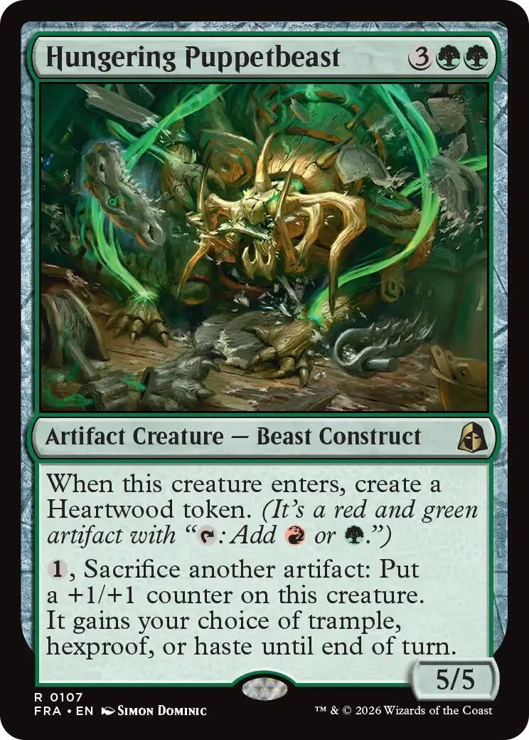 Image for Hungering Puppetbeast (107) (FRA) - Magic: The Gathering