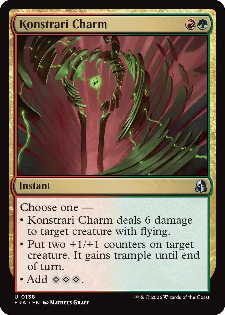 Image for Konstrari Charm (138) (FRA) - Magic: The Gathering