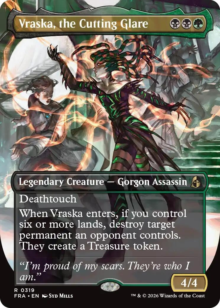 Image for Vraska, the Cutting Glare (Borderless) (319) (FRA) - Magic: The Gathering