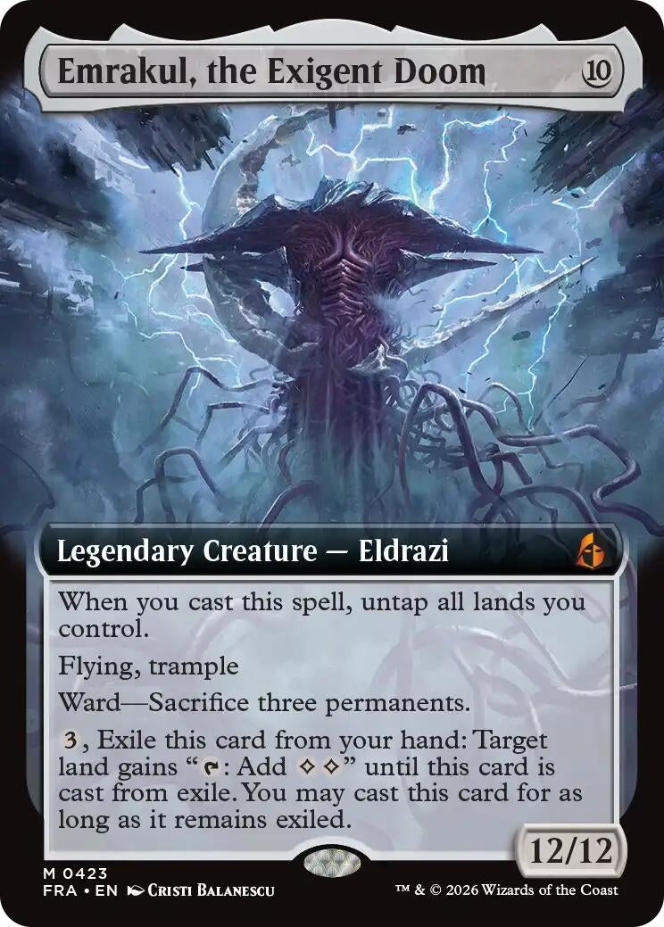 Image for Emrakul, the Exigent Doom (Extended Art) (423) (FRA) - Magic: The Gathering