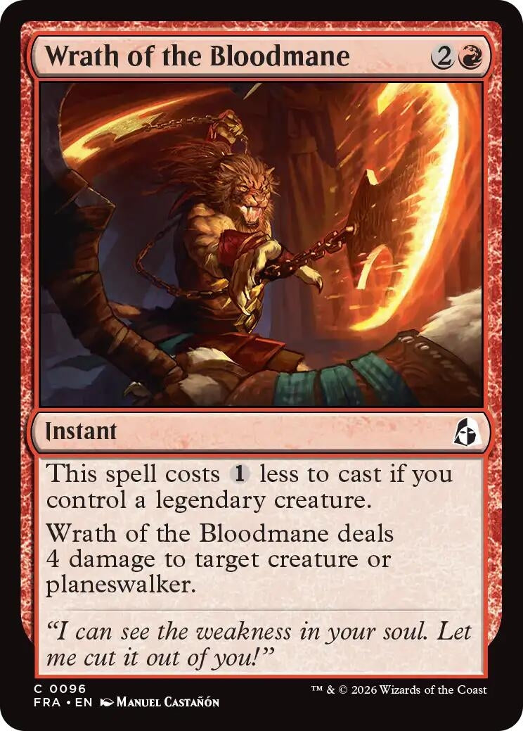 Image for Wrath of the Bloodmane (96) (FRA) - Magic: The Gathering