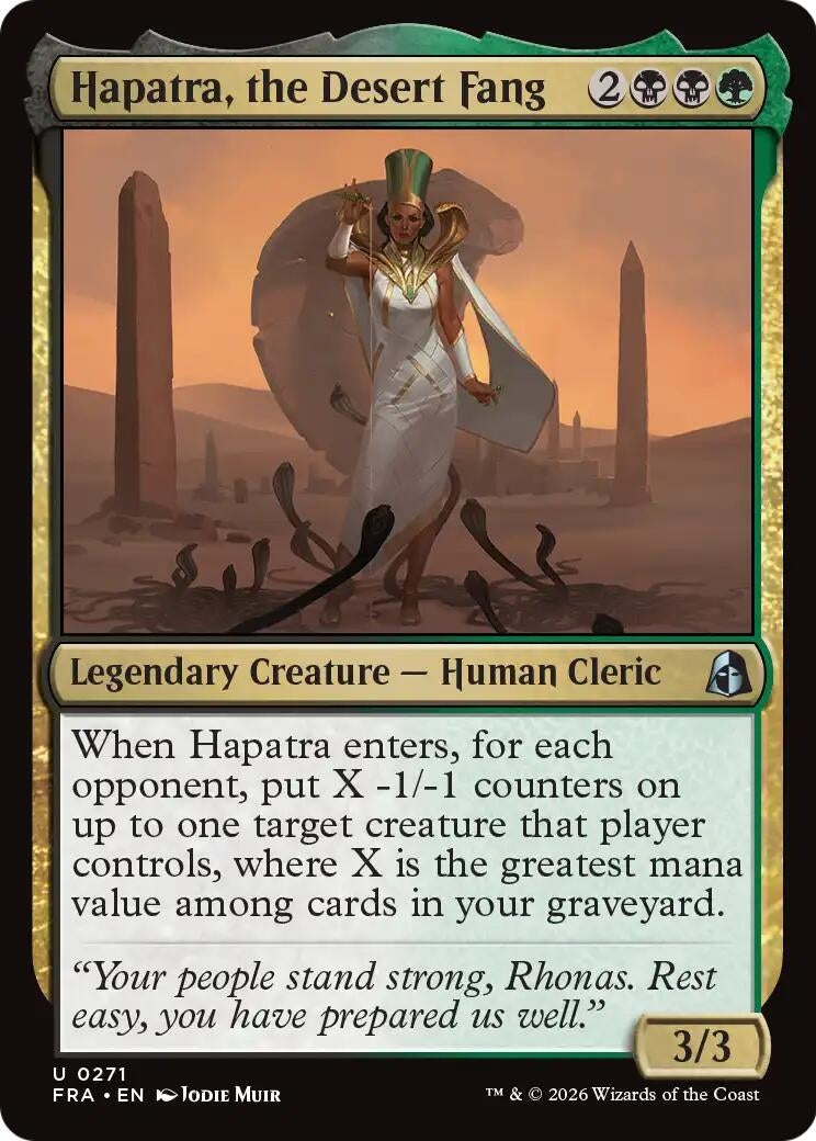 Image for Hapatra, the Desert Fang (271) (FRA) - Magic: The Gathering