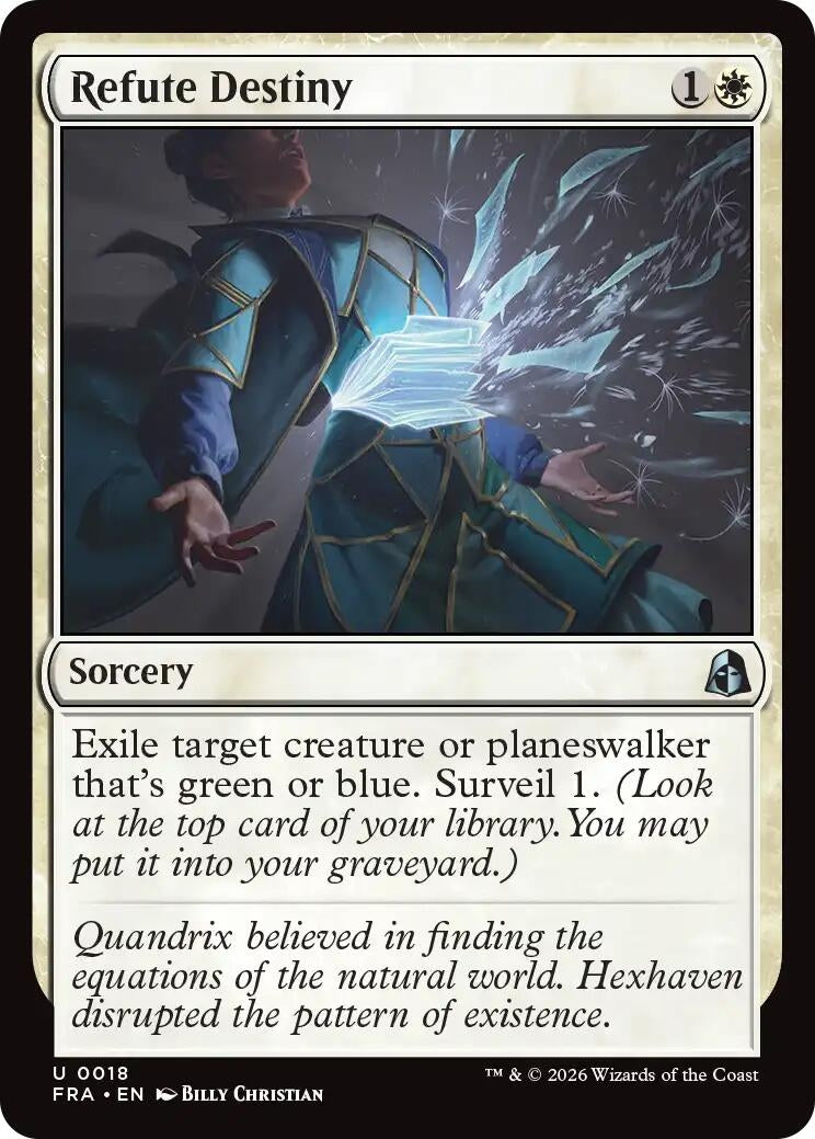 Image for Refute Destiny (18) (FRA) - Magic: The Gathering