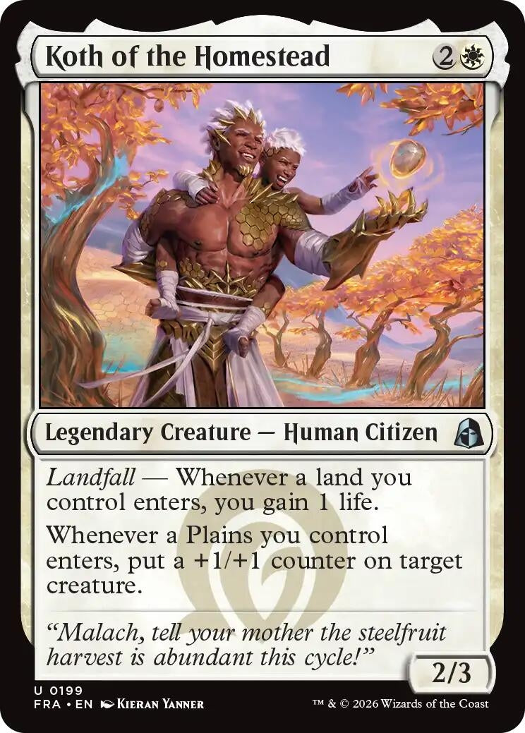 Image for Koth of the Homestead (199) (FRA) - Magic: The Gathering